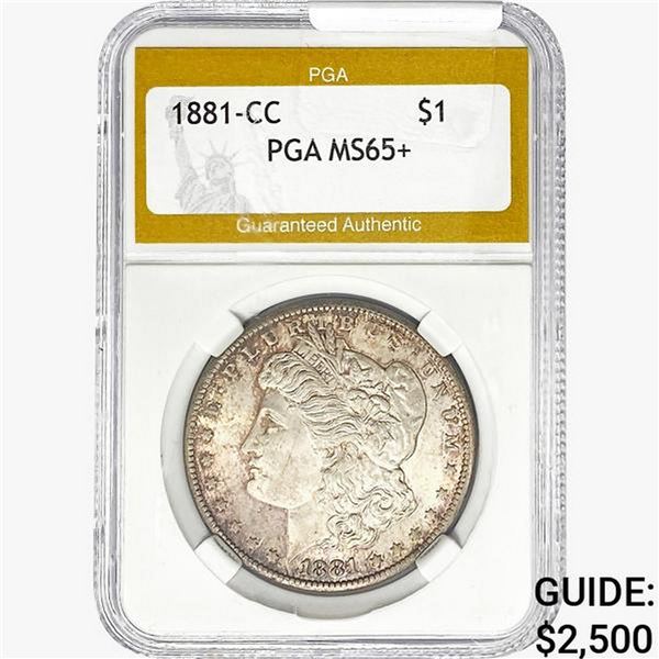 1881-CC Morgan Silver Dollar PGA MS65+