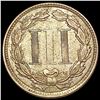 Image 2 : 1867 Nickel Three Cent CLOSELY UNCIRCULATED