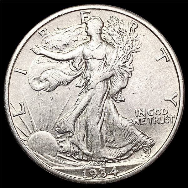 1934 S Walking Liberty Half Dollar CHOICE AU