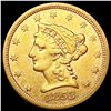 Image 1 : 1853 $2.50 Gold Quarter Eagle CLOSELY UNCIRCULATED