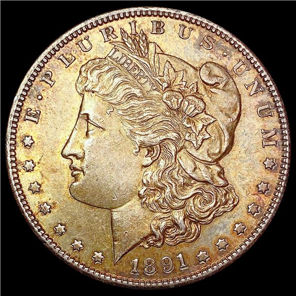 1891 S Morgan Silver Dollar CHOICE AU
