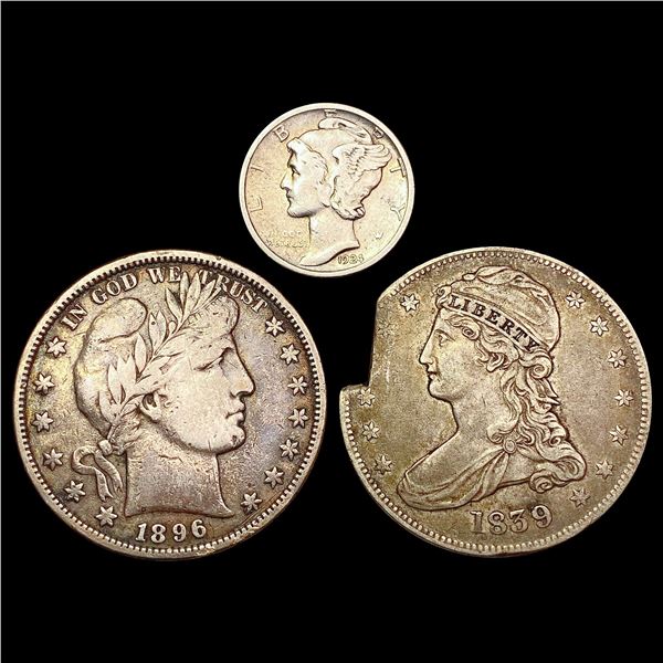 1839-1896 [3] Type Coin Lot HIGH GRADE