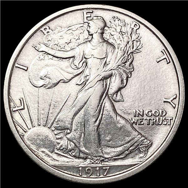 1917 Walking Liberty Half Dollar CLOSELY UNCIRCULATED