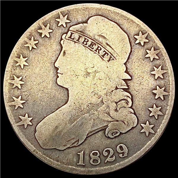 1829/7 Capped Bust Half Dollar NICELY CIRCULATED