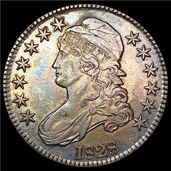 1828  Capped Bust Half Dollar CHOICE AU