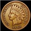 Image 1 : 1908 S Indian Head Cent NEARLY UNCIRCULATED