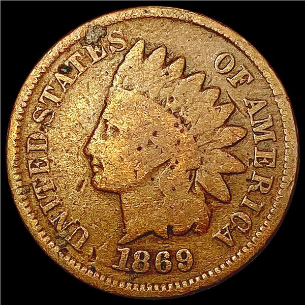 1869 Indian Head Cent NICELY CIRCULATED