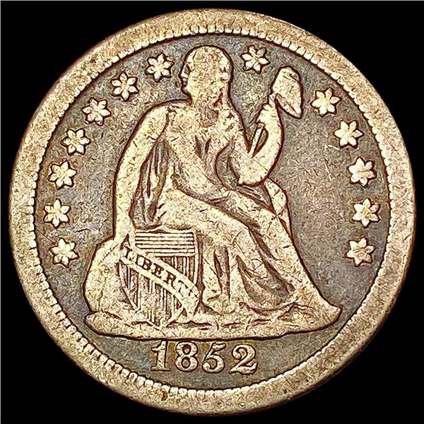 1852 O Seated Liberty Dime NICELY CIRCULATED
