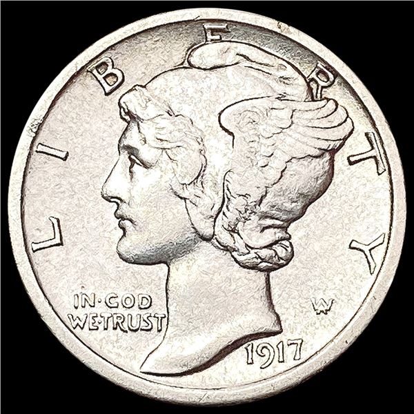 1917 D Mercury Dime CLOSELY UNCIRCULATED
