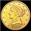 Image 1 : 1880 S $5 Gold Half Eagle UNCIRCULATED