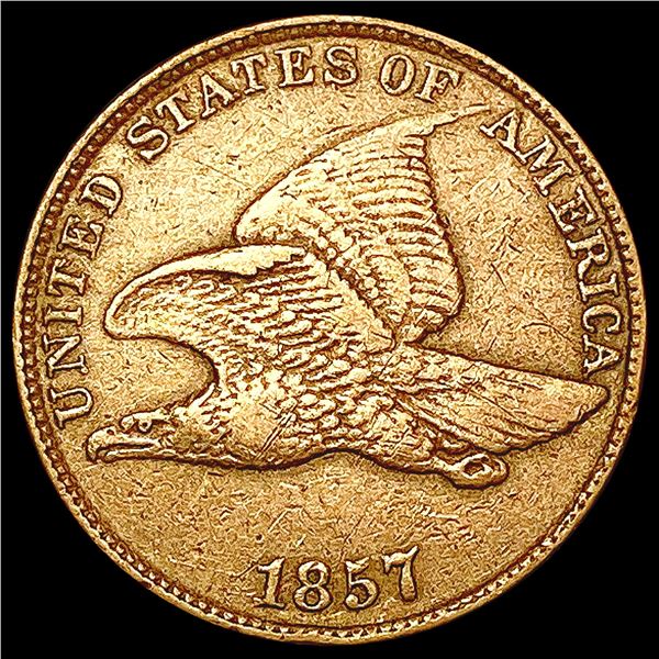 1857 Flying Eagle Cent NEARLY UNCIRCULATED