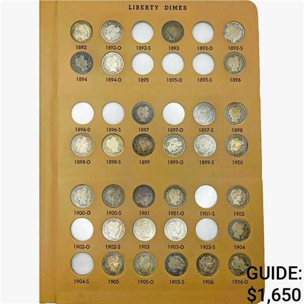 [61]1892-1916 Barber Dimes Album