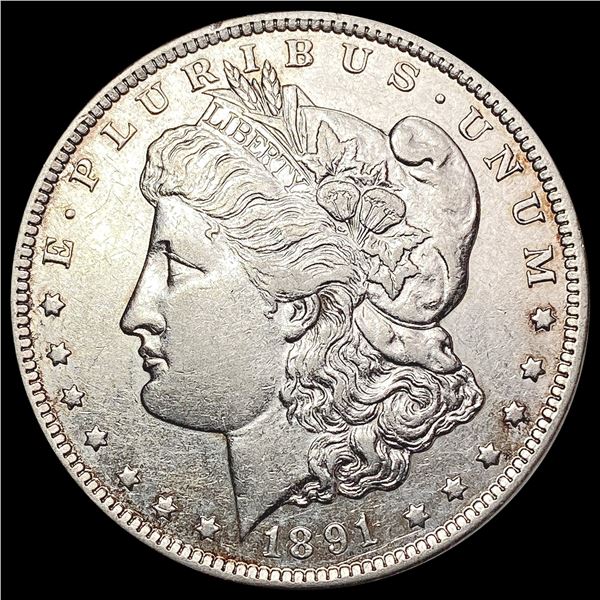 1891 CC Morgan Silver Dollar CLOSELY UNCIRCULATED