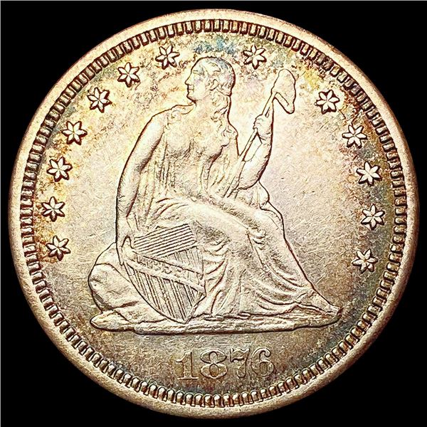 1876 S Seated Liberty Quarter CLOSELY UNCIRCULATED