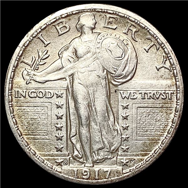 1917 S Standing Liberty Quarter CHOICE AU