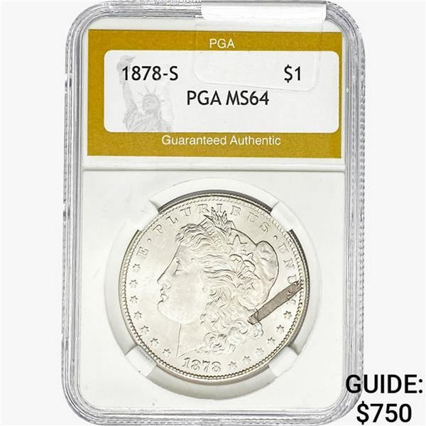 1878-S Morgan Silver Dollar PGA MS64