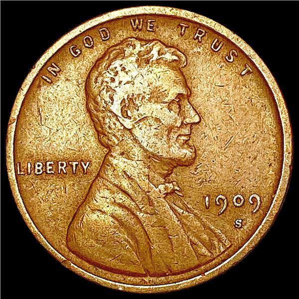 1909-S Wheat Cent CLOSELY UNCIRCULATED