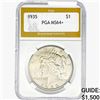 Image 1 : 1935 Silver Peace Dollar PGA MS64+