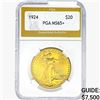 Image 1 : 1924 $20 Gold Double Eagle PGA MS65+
