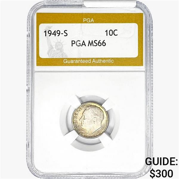 1949-S Roosevelt Dime PGA MS66
