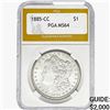 Image 1 : 1885-CC Morgan Silver Dollar PGA MS64