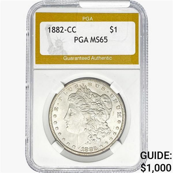 1882-CC Morgan Silver Dollar PGA MS65