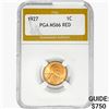 Image 1 : 1927 Wheat Cent PGA MS66 RED