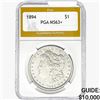 Image 1 : 1894 Morgan Silver Dollar PGA MS63+