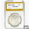Image 1 : 1878 7/8TF Morgan Silver Dollar PGA MS64