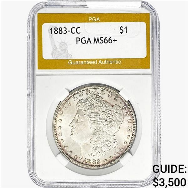 1883-CC Morgan Silver Dollar PGA MS66+