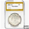 Image 1 : 1883-CC Morgan Silver Dollar PGA MS66+