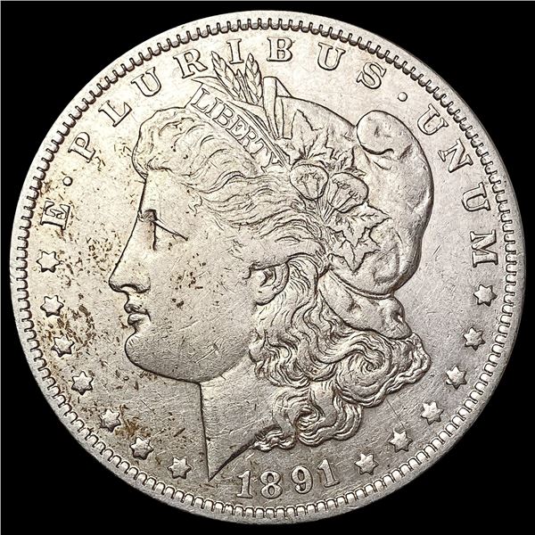 1891-O Morgan Silver Dollar NEARLY UNCIRCULATED
