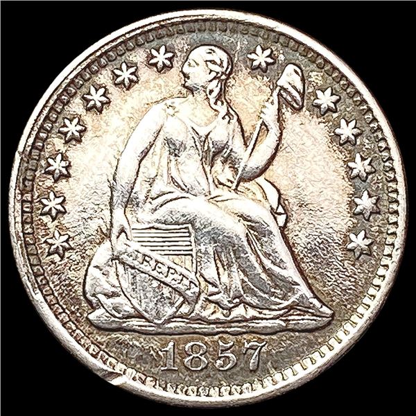 1857 Seated Liberty Half Dime CLOSELY UNCIRCULATED