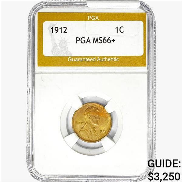 1912 Wheat Cent PGA MS66+