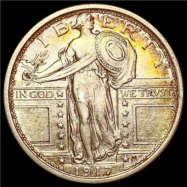 1917 T1 FH Standing Liberty Quarter UNCIRCULATED