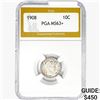 Image 1 : 1908 Barber Dime PGA MS63+