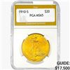 1910-S $20 Gold Double Eagle PGA MS65