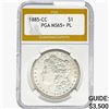 1885-CC Morgan Silver Dollar PGA MS65+ PL