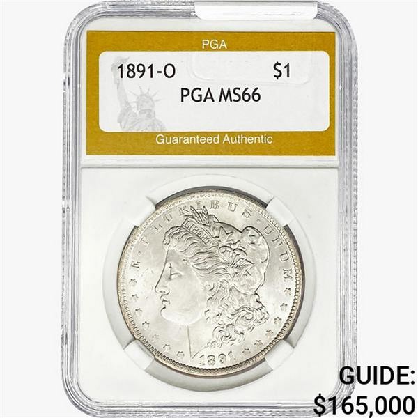 1891-O Morgan Silver Dollar PGA MS66