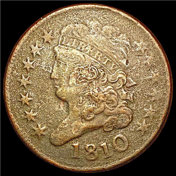 1810 Classic Head Half Cent LIGHTLY CIRCULATED