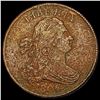 Image 1 : 1806 Sm 6 Stems Draped Bust Half Cent LIGHTLY CIRCULATED