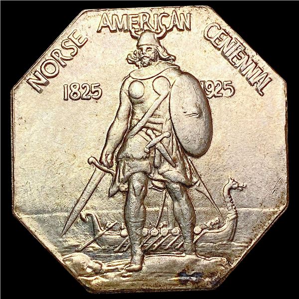 1925 Norse American Medal-Thick CHOICE AU
