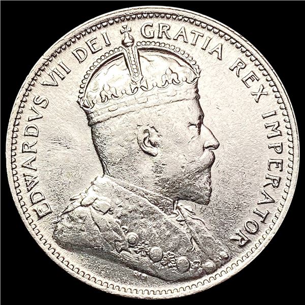 1907 Canada Quarter-Edward VII CLOSELY UNCIRCULATED
