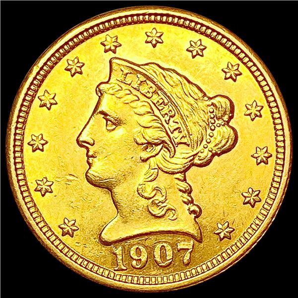 1907 $2.50 Gold Quarter Eagle UNCIRCULATED