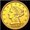 Image 1 : 1907 $2.50 Gold Quarter Eagle UNCIRCULATED