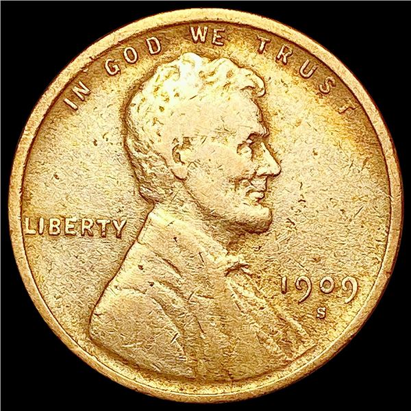 1909-S Wheat Cent CLOSELY UNCIRCULATED