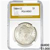 Image 1 : 1884-CC Morgan Silver Dollar PGA MS63