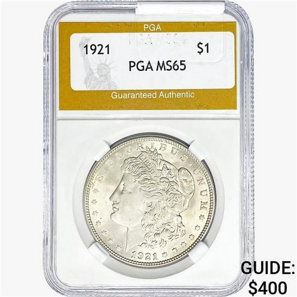 1921 Morgan Silver Dollar PGA MS65