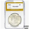 Image 1 : 1921 Morgan Silver Dollar PGA MS65