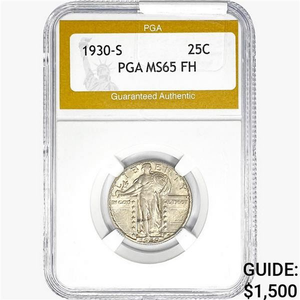 1930-S Standing Liberty Quarter PGA MS65 FH